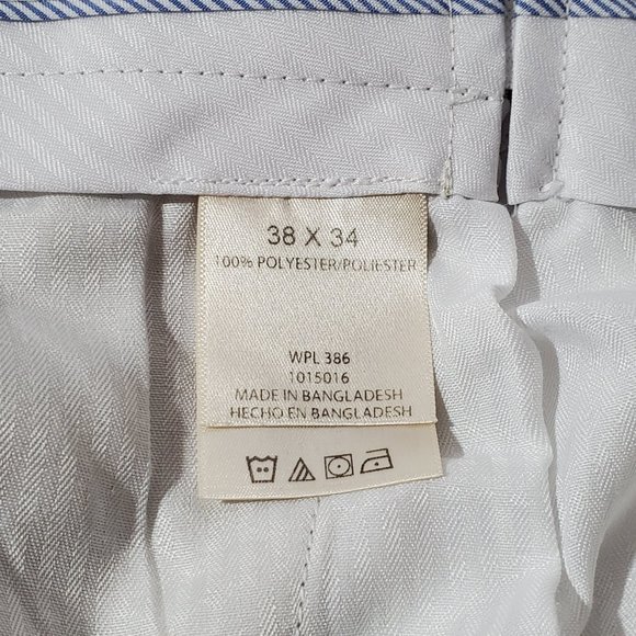 HAGGAR Men's Beige Business Casual Dress Pants/ Slacks/ Trousers, W38 L34 - Picture 5 of 7